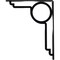 Ekena Millwork Maria Wrought Iron Bracket, (Single center brace), Powder Coated Black 1 1/2"W x 10"D x 12"H BKTM01X10X12SMA - alternate 6